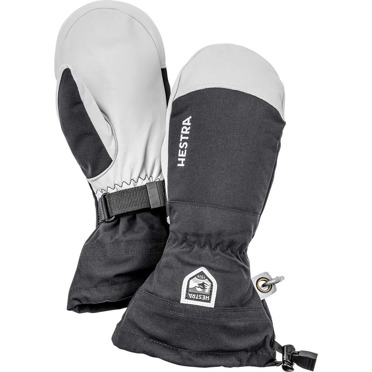 Hestra Army Leather Heli Ski Mitt in Black